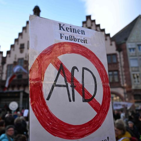 Wie hier in Frankfurt am Main am Montag demonstrierten in den vergangenen Wochen vielerorts Menschen gegen die AfD