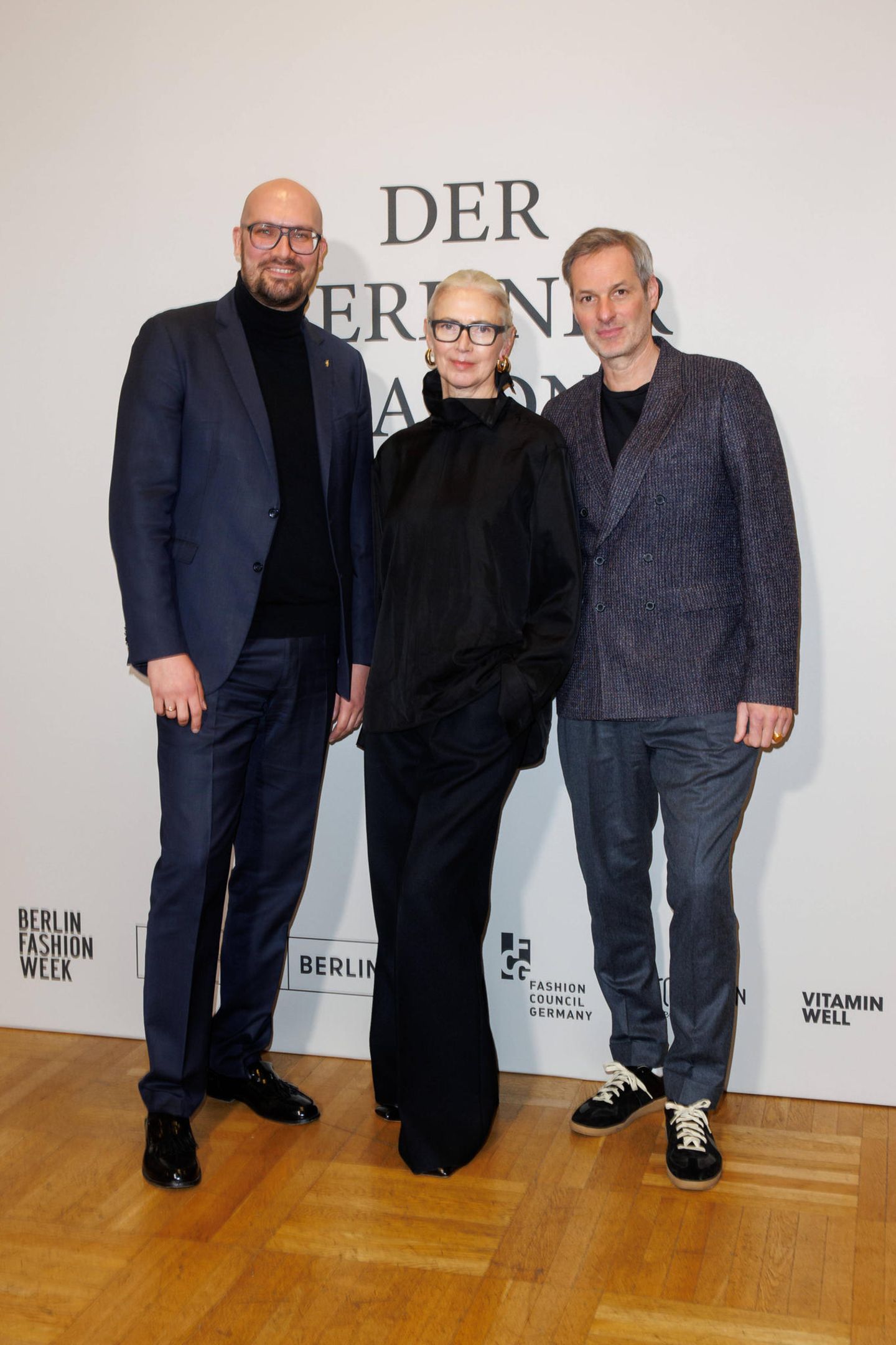 Christiane Arp, Markus Kurth, Michael Biel beim Berliner Salon