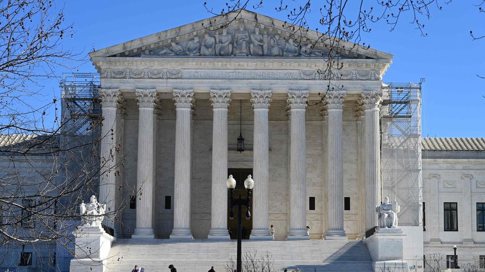 Der Supreme Court in Washington, D.C., das höchste Gericht der Vereinigten Staaten