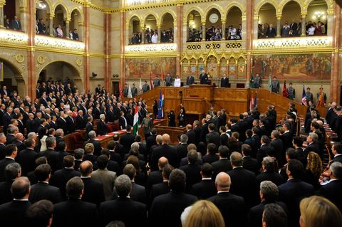 Ungarns Parlament in der Hauptstadt Budapest