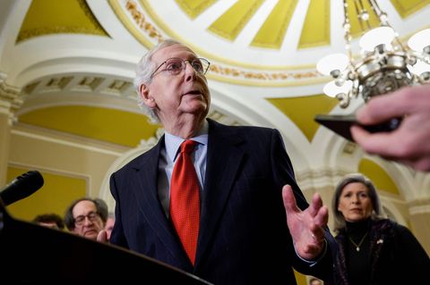 Der Minderheitsführer der Republikaner im Senat, Mitch McConnell, ist dem Willen Donald Trumps ausgeliefert