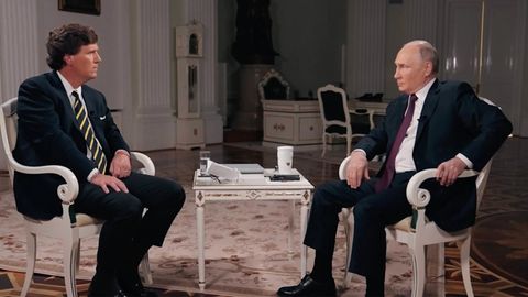 Am Dienstag hatte US-Moderator Tucker Carlson den russischen Präsidenten Wladimir Putin interviewt. Am Donnerstagabend US-amerikanischer Zeit wurde das Gespräch veröffentlicht.