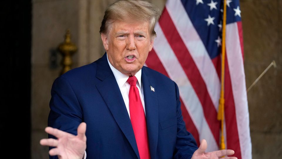 Sieht sich schon als Sieger aus dem Verfahren gehen: Ex-Präsident Donald Trump