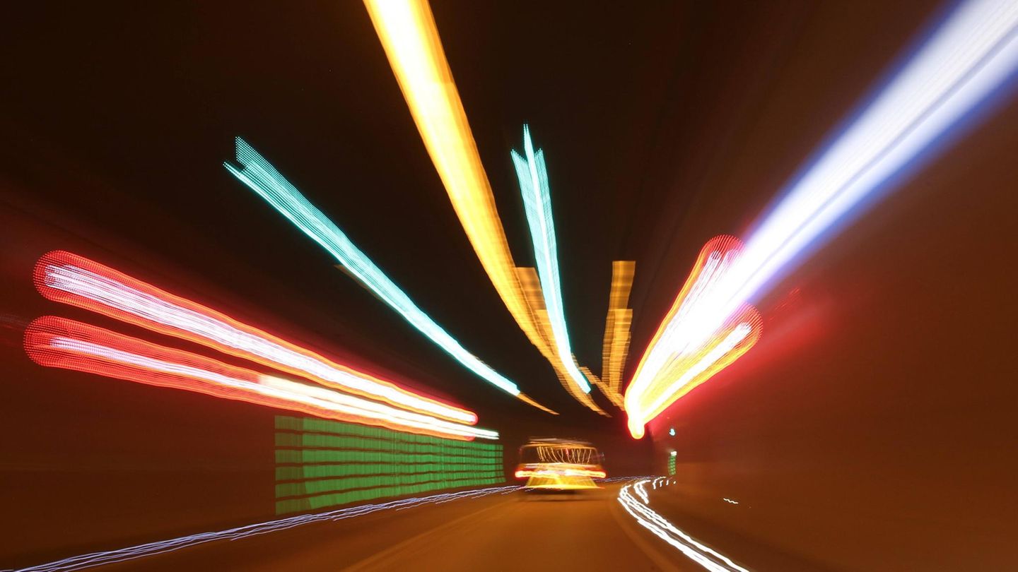 Der Rennsteigtunnel führt über eine Strecke von knapp acht Kilometern