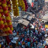 Der "Sadar"-Basar liegt im alten Teil der Hauptstadt Delhi, das Foto entstand im November 2022