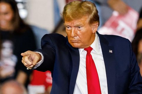 Donald Trump bei einer Wahlkampfveranstaltung in South Carolina