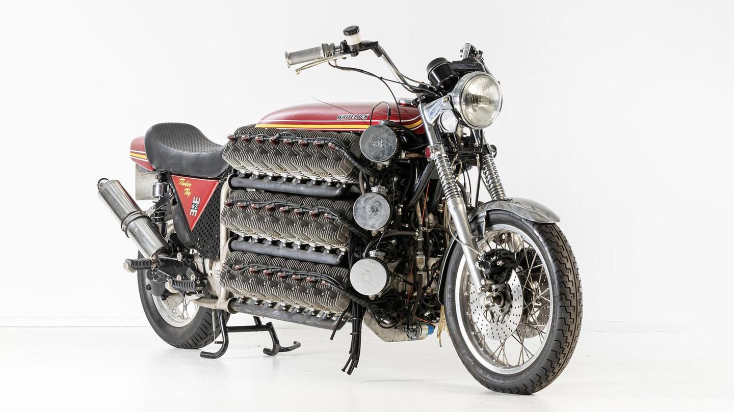 Rekordhalter: Motorrad mit 48 Zylindern soll verkauft werden