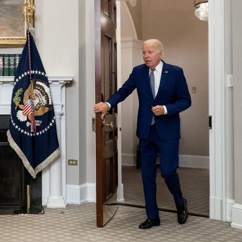 Joe Biden bei einer Pressekonferenz im Weißen Haus