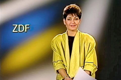 Sibylle Nicolai im ZDF Studio 1986
