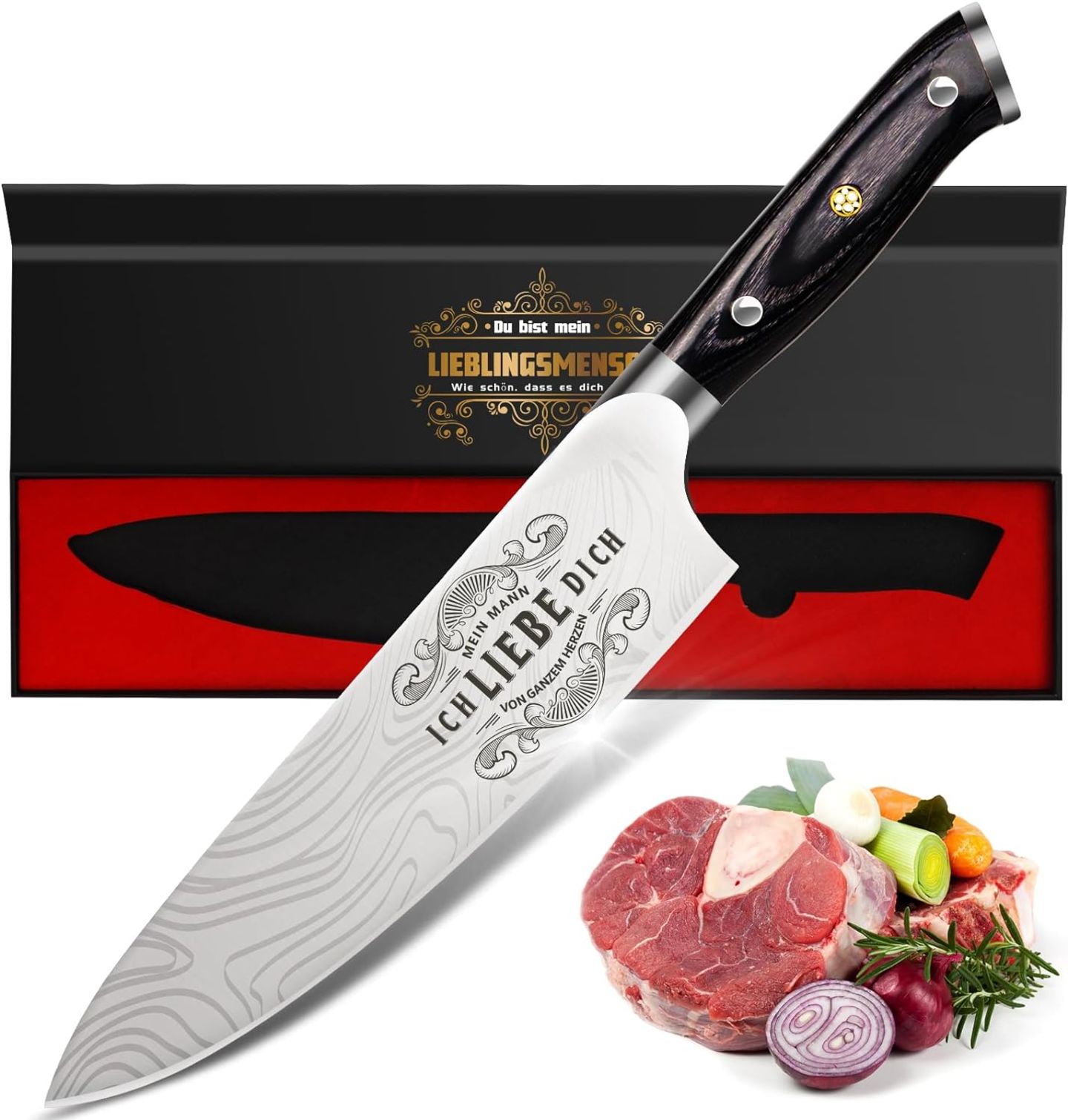 Zum Filetieren Küchenmesser scharf
