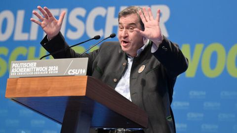 Politischer Aschermittwoch in Passau: CSU-Chef Markus Söder redet