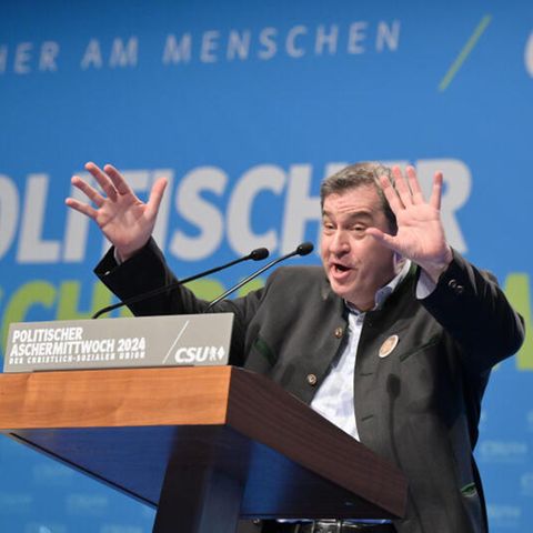 Politischer Aschermittwoch in Passau: CSU-Chef Markus Söder redet