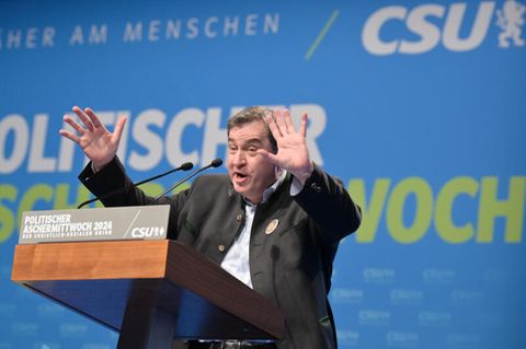 Politischer Aschermittwoch in Passau: CSU-Chef Markus Söder redet