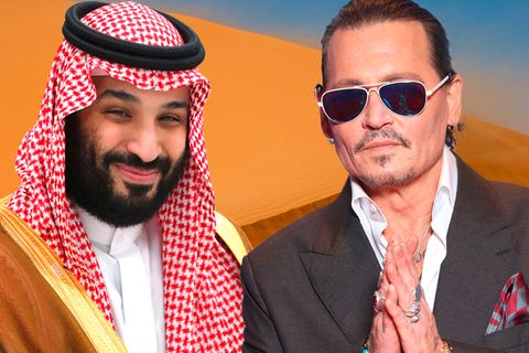 Ziemlich bizarre Freunde: Saudi-Arabiens Kronprinz Mohammed bin Salman und Schauspieler Johnny Depp