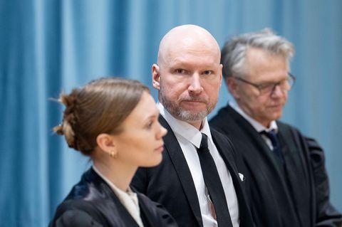 Anders Behring Breivik im Osloer Gerichtssaal