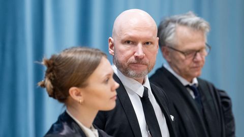 Anders Behring Breivik im Osloer Gerichtssaal