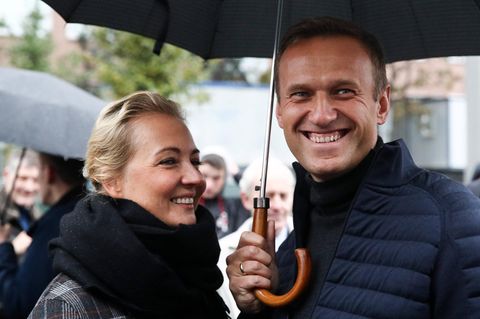 2019 waren Alexej Nawalny und seine Frau Julia noch gemeinsam in Freiheit