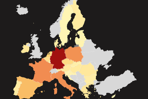Deutschland stößt in ganz Europa die meisten Emissionen aus – gefolgt von Frankreich, Italien und Polen