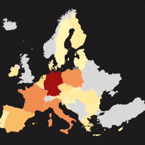 Deutschland stößt in ganz Europa die meisten Emissionen aus – gefolgt von Frankreich, Italien und Polen