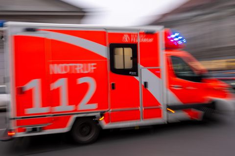 Feuerwehrwagen in Fahrt
