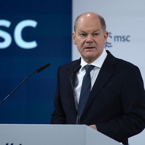 Olaf Scholz bei der Münchner Sicherheitskonferenz