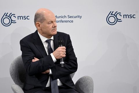 "Ohne Sicherheit ist alles nichts", Olaf Scholz auf der Münchner Sicherheitskonferenz