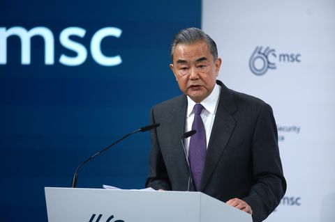 Wang Yi auf der Münchner Sicherheitskonferenz: China werde "immer ein verantwortungsvolles, großes Land" bleiben.