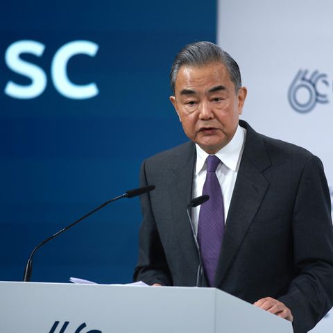 Wang Yi auf der Münchner Sicherheitskonferenz: China werde "immer ein verantwortungsvolles, großes Land" bleiben.