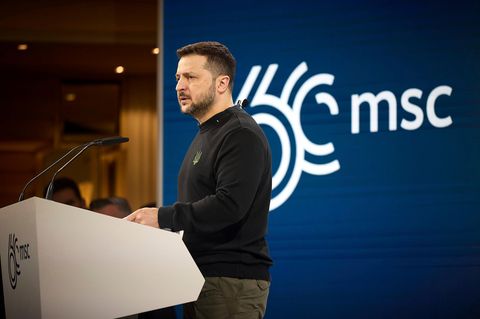 Der ukrainische Präsident Wolodymyr Selenskyj war persönlich zu Gast bei der Münchner Sicherheitskonferenz