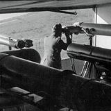 Sichtfenster in der Baracke auf dem Cap für die Spezialkameras: im Bild die Optiken mit einer Brennweite von drei Metern.