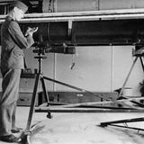 Arbeiten an der 42-Meter-Kamera