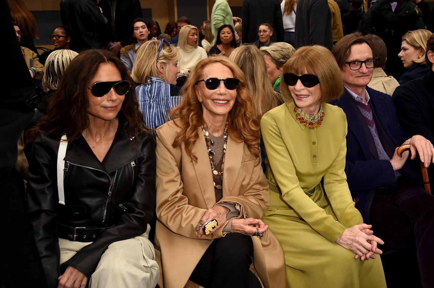 Minnie Driver, Marisa Berenson, Anna Wintour und Hamish Bowles Minnie Driver, Marisa Berenson, Anna Wintour and Hamish Bowles