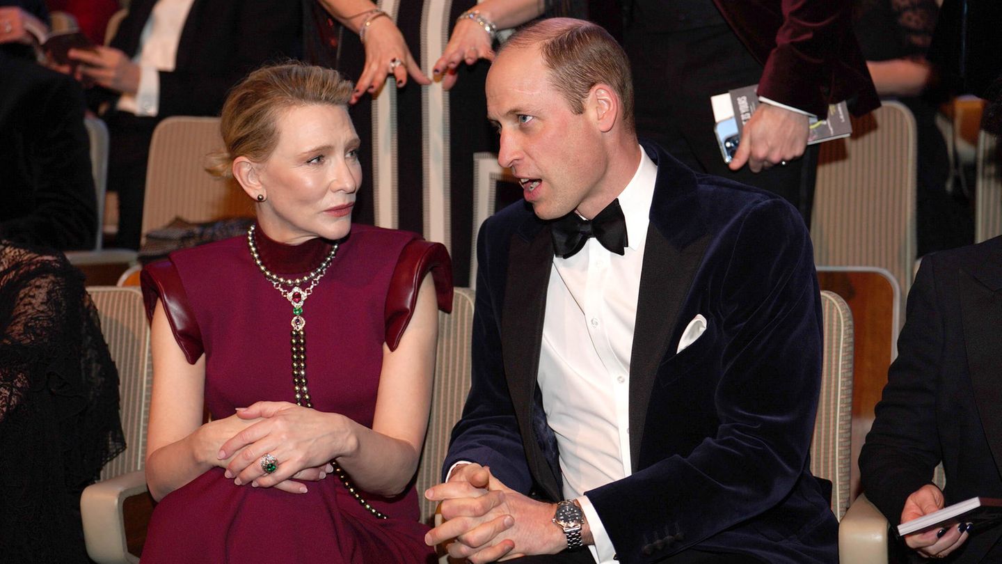 Filmpreis-Verleihung: Glamour-Auftritt ohne Kate: Prinz William spricht über seine kranke Frau