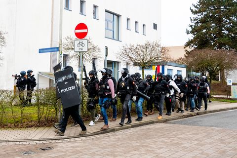 Polizeibeamte in Mölln