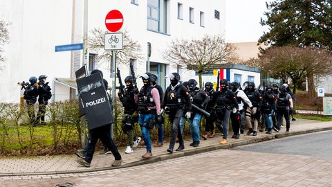 Polizeibeamte in Mölln