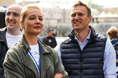 Alexej Nawalny und seine Frau Julia Nawalnaja