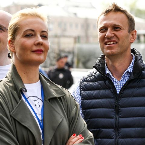 Alexej Nawalny und seine Frau Julia Nawalnaja