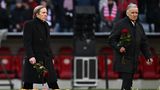 Sein letzter öffentlicher Auftritt: Am 19. Januar 2024 nimmt Brehme, hier gemeinsam mit Günter Netzer zu sehen, an der Trauerfeier für Franz Beckenbauer in der Münchner Allianz Arena teil