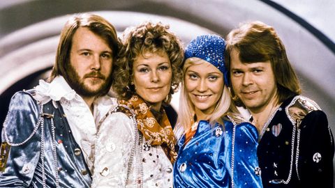 Die Popgruppe Abba 1974