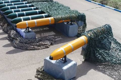 Iranische Torpedo-Drohnen.