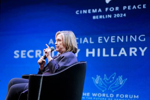 Vorwürfe und Rufe: So reagierte Hillary Clinton auf Störung von Pro-Palästina-Demonstranten