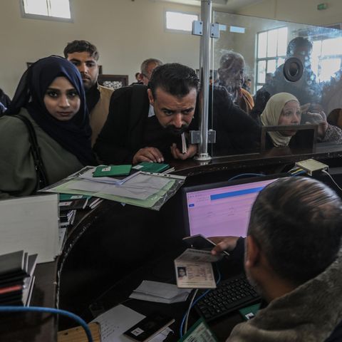 Bislang dürfen nur Palästinenser mit ausländischen Pässen über den Grenzübergang Rafah nach Ägypten ausreisen