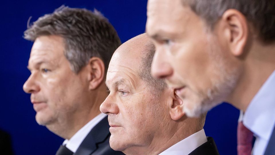Robert Habeck, Olaf Scholz und Christian Lindner
