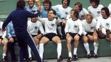 Jubelfoto der Mannschaft zur Weltmeisterschaft 1974