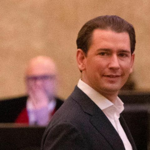 Auftritt Sebastian Kurz: Der Angeklagte Anfang Dezember im großen Schwurgerichtssaal des Wiener Straflandesgerichts
