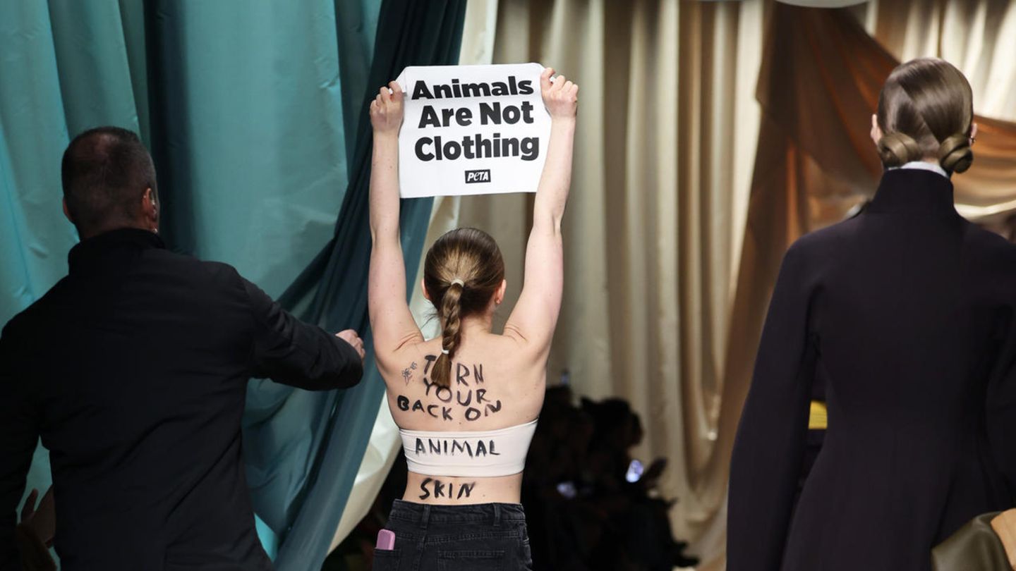 Fashion Week in Milan: Animal rights activists protest against fur