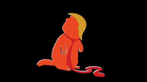 Illustration zeigt Trump als Murmeltier