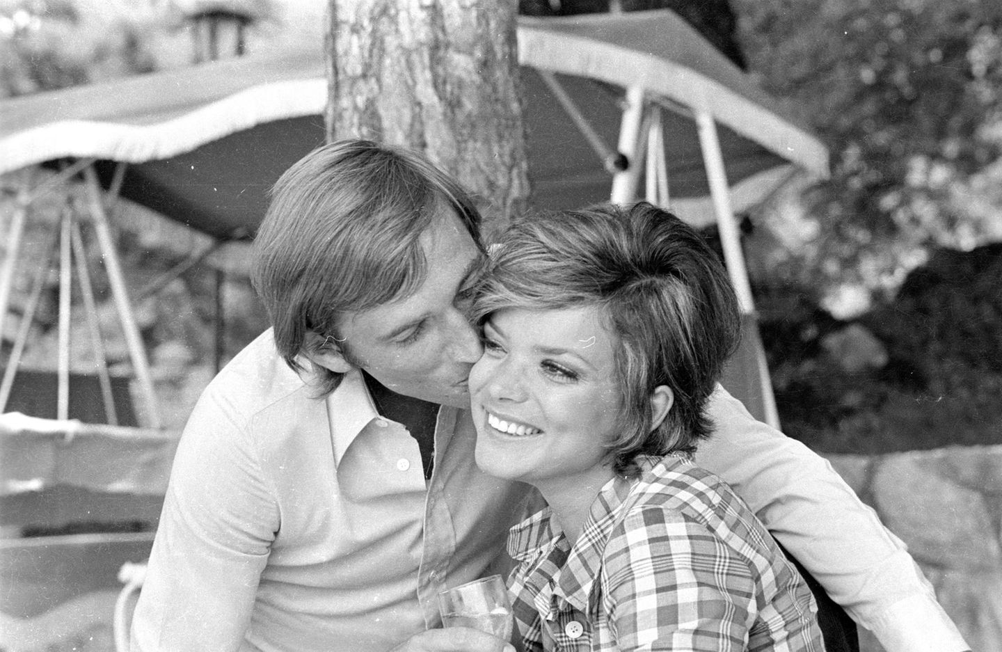Uschi Glas im Jahr 1971 mit ihrem damaligen Lebenspartner Max von Lamberg