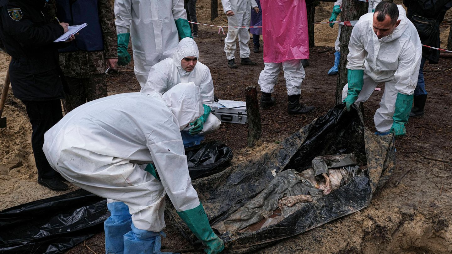 Forensiker untersuchen Kriegsopfer