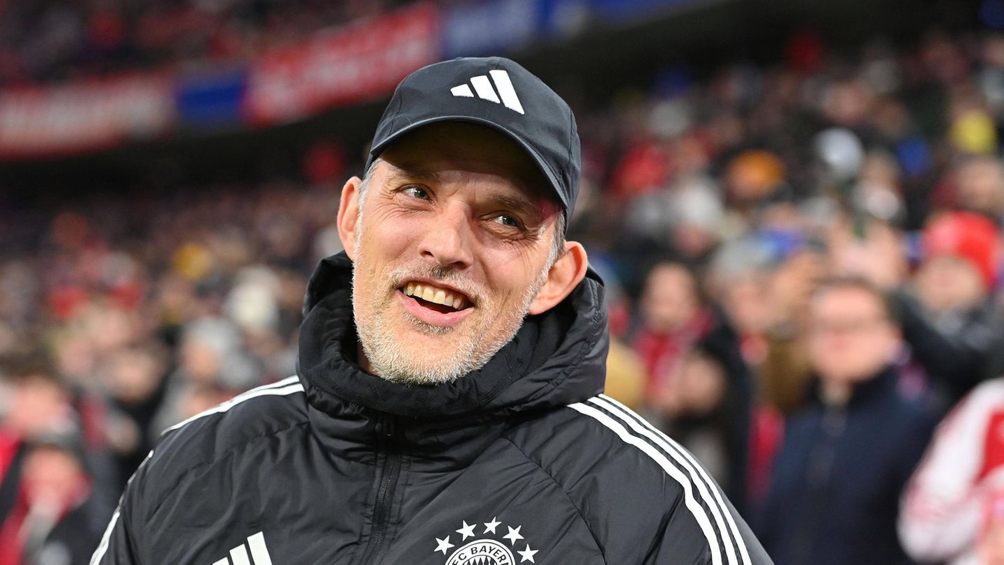 Bayern-Trainer Thomas Tuchel während des Spiels seiner Mannschaft gegen RB Leipzig
